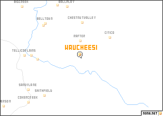 map of Waucheesi