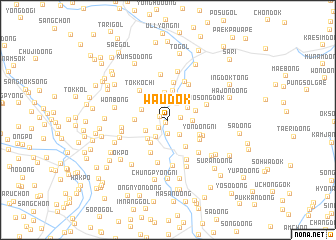 map of Waudŏk