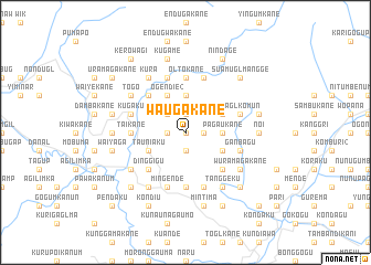 map of Waugakane