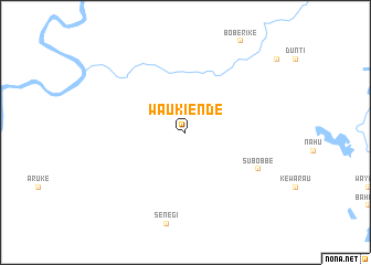 map of Waukiende