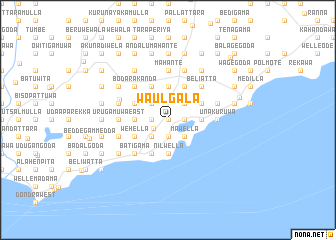 map of Waulgala