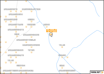 map of Wauni