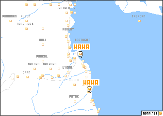 map of Wawa