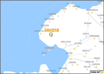map of Wawona