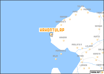 map of Wawontulap