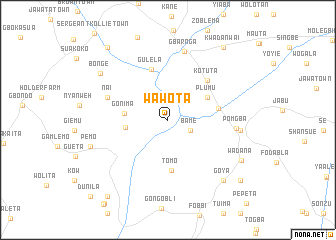 map of Wawota