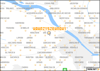 map of Wawrzyszew Nowy