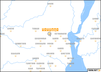 map of Wawunna