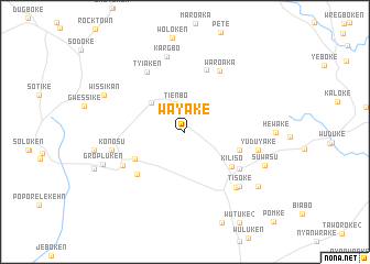 map of Wayake