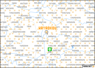 map of Wa-yao-kou