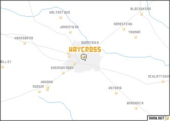 map of Waycross