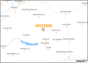 map of Waycross