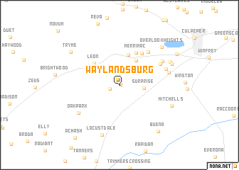 map of Waylandsburg