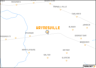 map of Waynesville