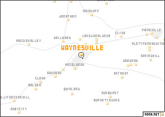 map of Waynesville