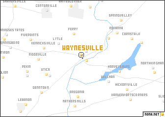 map of Waynesville