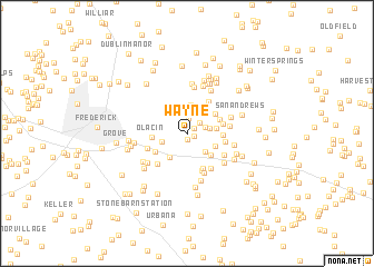 map of Wayne