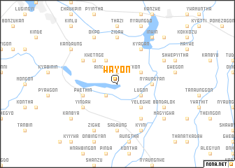 map of Wayon