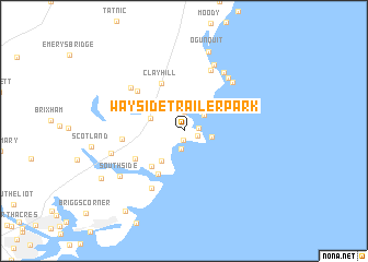 map of Wayside Trailer Park