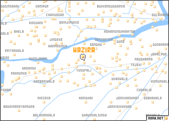 map of Wazīra