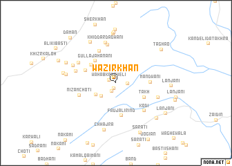 map of Wazīr Khān