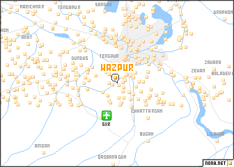 map of Wāzpur