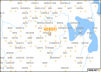 map of Weborī