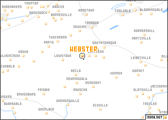 map of Webster