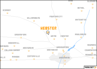 map of Webster