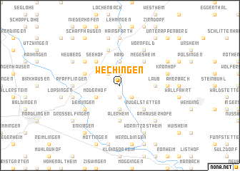 map of Wechingen