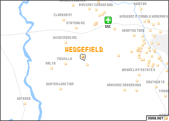 map of Wedgefield