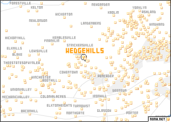 map of Wedge Hills