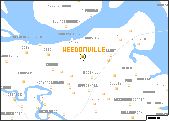 map of Weedonville