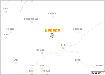 map of Wegerē