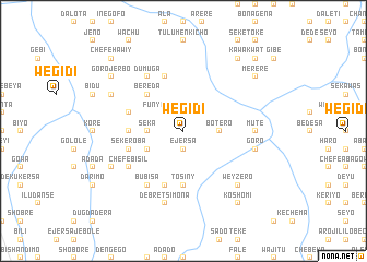 map of Wegīdī