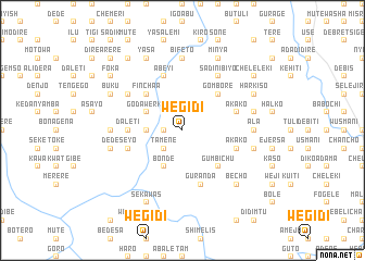 map of Wegīdī