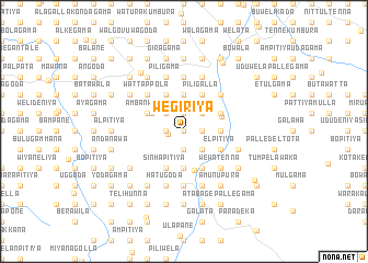 map of Wegiriya