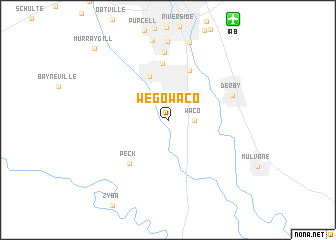map of Wego-Waco