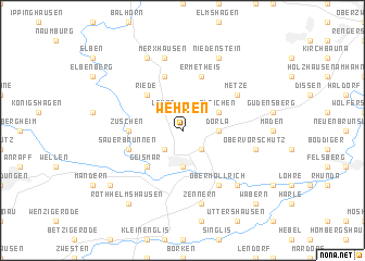 map of Wehren