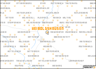 map of Weiboldshausen