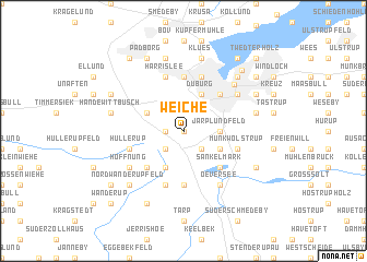 map of Weiche