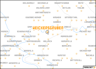 map of Weickersgrüben