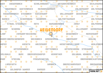 map of Weidendorf