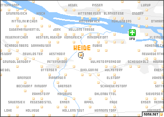 map of Weide