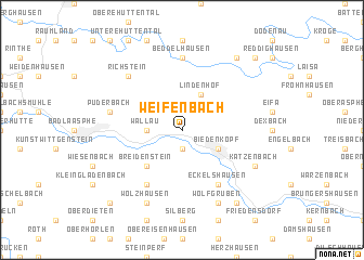 map of Weifenbach
