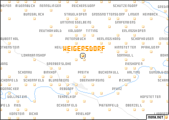 map of Weigersdorf