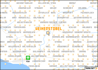 map of Weiherstobel