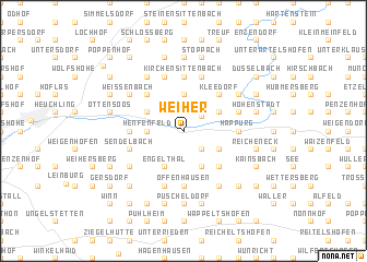 map of Weiher