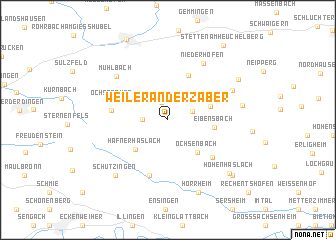 map of Weiler an der Zaber