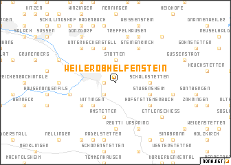 map of Weiler ob Helfenstein